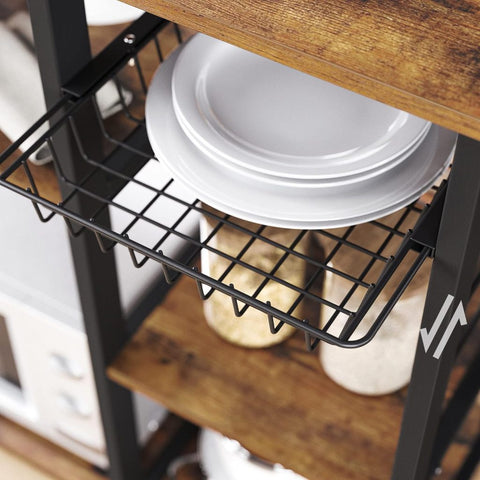 New Kitchen Storage Rack – Microwave Oven Stand with Shelves for Countertop Appliances & Utensils KKS90X - with | Sold by Uncle Wiener's Wholesale