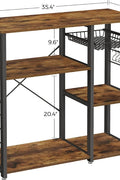 New Kitchen Storage Rack – Microwave Oven Stand with Shelves for Countertop Appliances & Utensils KKS90X - with | Sold by Uncle Wiener's Wholesale
