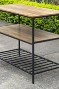 New Kitchen & Utility Storage Rack – Industrial Greige & Black 3 - Tier Shelf TLKR2503 - with | Sold by Uncle Wiener's Wholesale