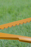 Lainsan 405 yellow fence puller on grass
Close-up of ratcheting bar and wire grip
Fence wire tension tool in action
Splicer tool used for farm fencing
Heavy-duty steel construction of fence puller