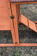 New Large 2 - Tier Wooden Chicken Coop & Rabbit Hutch – Outdoor Pet House with Run & Nesting Box RH1063 - with | Sold by Uncle Wiener's Wholesale