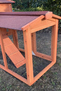 New Large 2 - Tier Wooden Chicken Coop & Rabbit Hutch – Outdoor Pet House with Run & Nesting Box RH1063 - with | Sold by Uncle Wiener's Wholesale