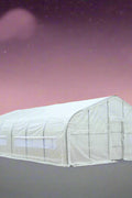 Large 20x30x10 FT walk-in tunnel greenhouse with plastic screen

20x20x10 FT metal frame greenhouse in backyard

Side view of tunnel greenhouse for gardening use

Heavy-duty frame and plastic cover greenhouse for winter growing