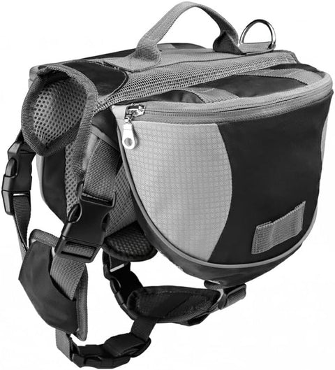 New Large Reflective Oxford Cloth Pet Saddle Bag – Durable Dog Backpack with Safety Strips JGP004A - with | Sold by Uncle Wiener's Wholesale