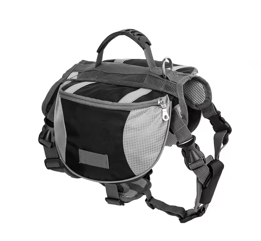 New Large Reflective Oxford Cloth Pet Saddle Bag – Durable Dog Backpack with Safety Strips JGP004A - with | Sold by Uncle Wiener's Wholesale