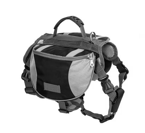 New Large Reflective Oxford Cloth Pet Saddle Bag – Durable Dog Backpack with Safety Strips JGP004A - with | Sold by Uncle Wiener's Wholesale