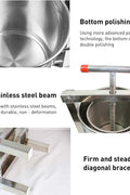 New Large Stainless Steel Honey & Fruit Wine Press Machine – Manual Juice Extractor for Winemaking & Beekeeping 417ZT05 - with | Sold by Uncle Wiener's Wholesale