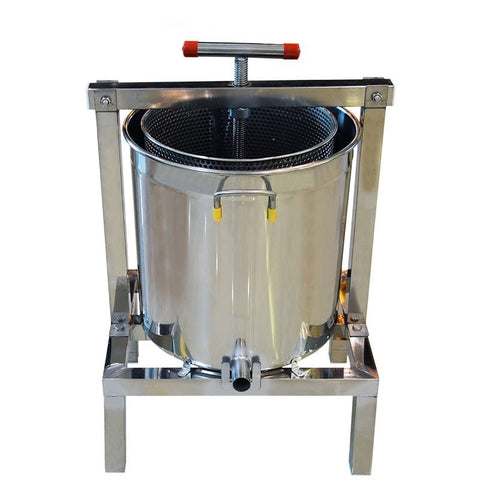 New Large Stainless Steel Honey & Fruit Wine Press Machine – Manual Juice Extractor for Winemaking & Beekeeping 417ZT05 - with | Sold by Uncle Wiener's Wholesale