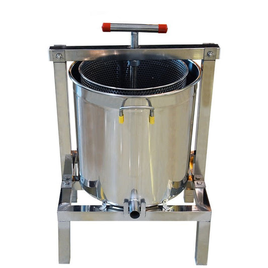 New Large Stainless Steel Honey & Fruit Wine Press Machine – Manual Juice Extractor for Winemaking & Beekeeping 417ZT05 - with | Sold by Uncle Wiener's Wholesale