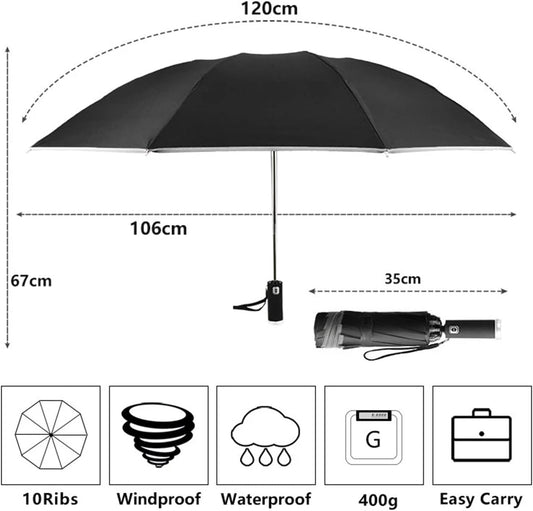 NEW LED AUTOMATIC WINDPROOF RAIN UMBRELLA - with | Sold by Uncle Wiener's Wholesale