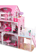 New LED Light Dollhouse Toy with 18 - Piece Furniture Set – Pretend Play Miniature House for Kids WA06A425 - with | Sold by Uncle Wiener's Wholesale