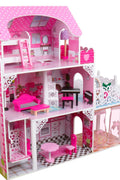 New LED Light Dollhouse Toy with 18 - Piece Furniture Set – Pretend Play Miniature House for Kids WA06A425 - with | Sold by Uncle Wiener's Wholesale