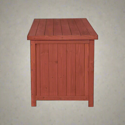 Leisure Season Wooden Deck Storage Box - Front View

Outdoor Wooden Patio Storage Bench - Leisure Season DB4820

Weatherproof Wooden Garden Storage Chest

Wooden Deck Storage Box with Lift-Up Lid

Patio Storage and Seating Box for Garden Tools and Accessories