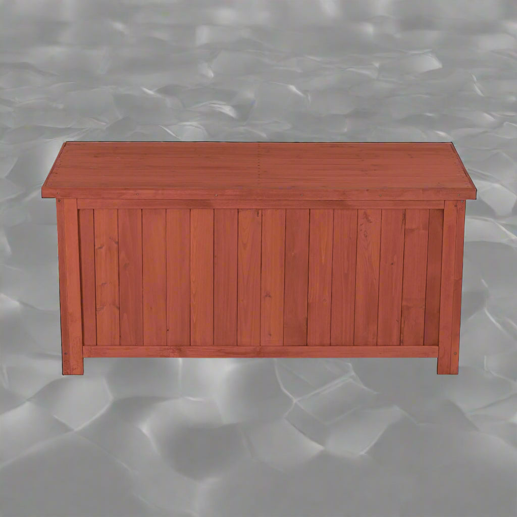 Leisure Season Wooden Deck Storage Box - Front View

Outdoor Wooden Patio Storage Bench - Leisure Season DB4820

Weatherproof Wooden Garden Storage Chest

Wooden Deck Storage Box with Lift-Up Lid

Patio Storage and Seating Box for Garden Tools and Accessories