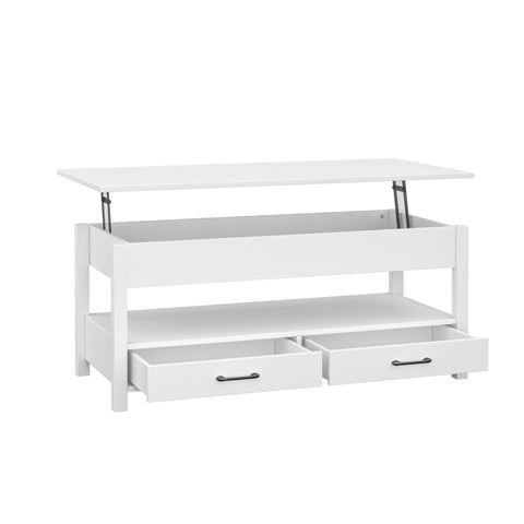New Lift Top Coffee Table with Storage – Gray or White Modern Wood Table for Living Room - with White | Sold by Uncle Wiener's Wholesale