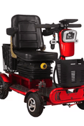 New Lightweight 4 - Wheel Electric Mobility Scooter – 350W, 48V, 20KM Range, LED Lights & Basket 2505772 - with | Sold by Uncle Wiener's Wholesale