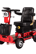 New Lightweight 4 - Wheel Electric Mobility Scooter – 350W, 48V, 20KM Range, LED Lights & Basket 2505772 - with | Sold by Uncle Wiener's Wholesale
