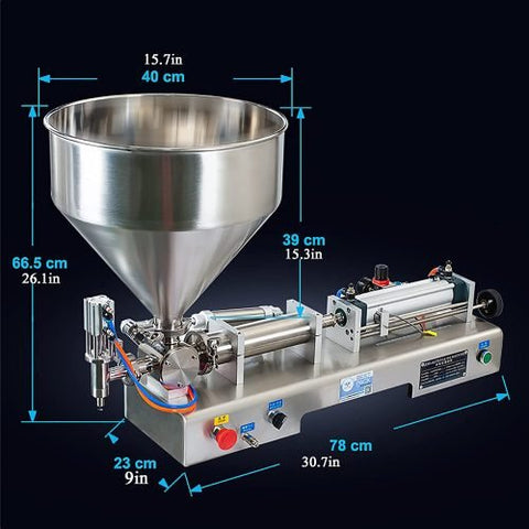 Semi-automatic bottle filling machine for liquids

Dual-nozzle pneumatic filler 100–1000 mL

Liquid filler with foot switch and control panel

Industrial stainless steel liquid bottling equipment

