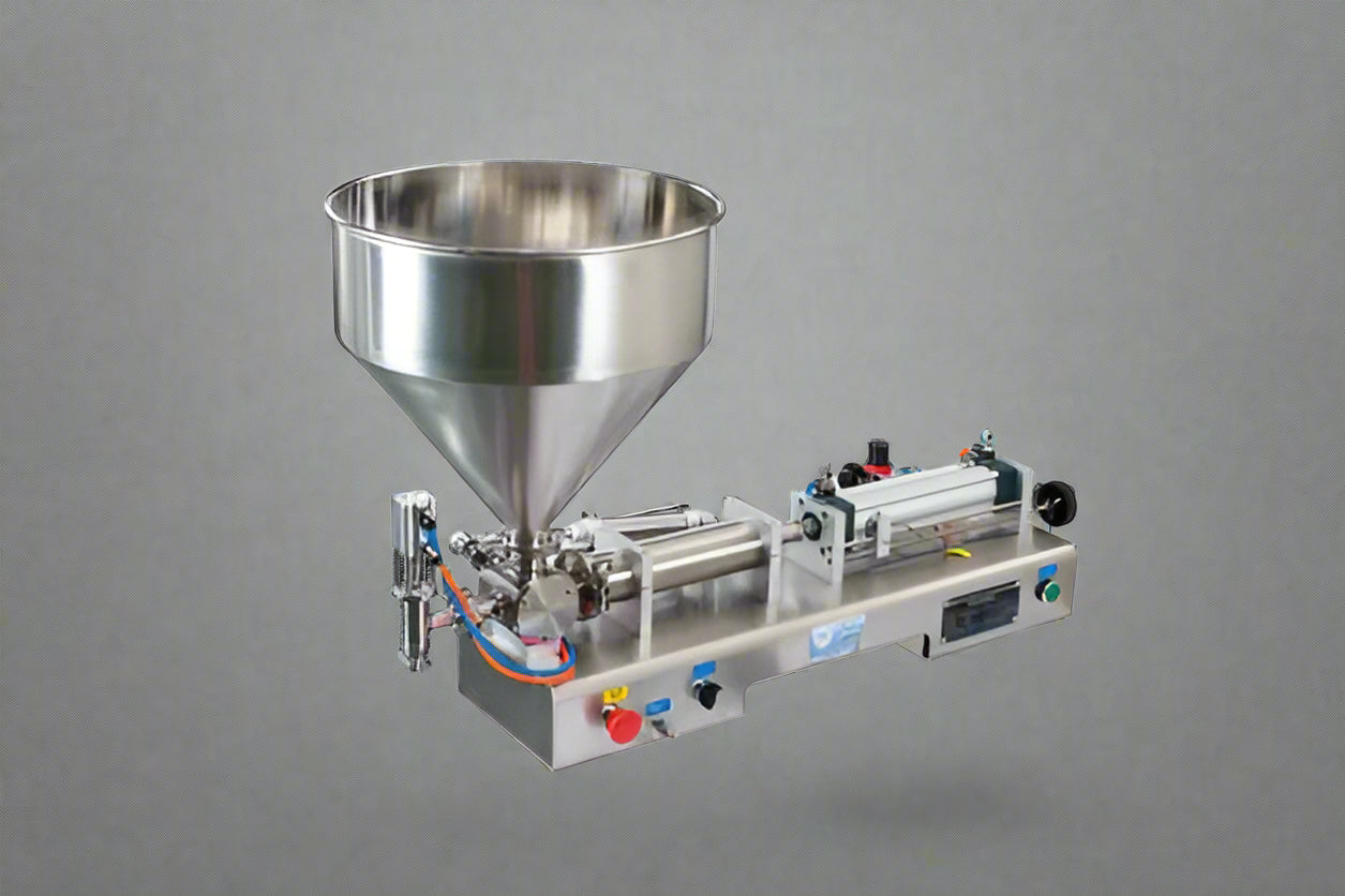 Semi-automatic bottle filling machine for liquids

Dual-nozzle pneumatic filler 100–1000 mL

Liquid filler with foot switch and control panel

Industrial stainless steel liquid bottling equipment

