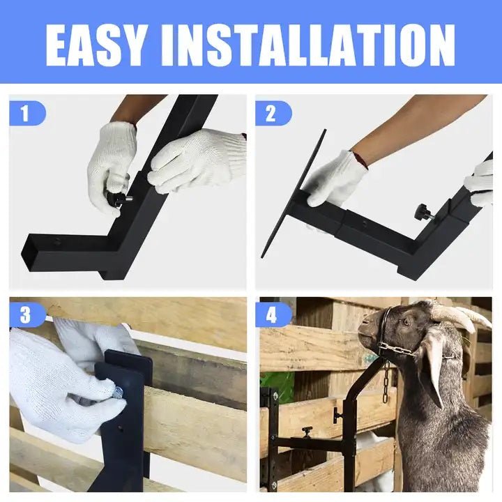 New Livestock Steel Gate Attachment Nose Loop Headpiece – Durable Animal Restraint Tool S1230 - with | Sold by Uncle Wiener's Wholesale