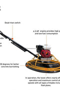 New Loncin Concrete Power Trowel – Gas - Powered Walk - Behind Finishing Machine for Smooth Concrete Surfaces S100 - with | Sold by Uncle Wiener's Wholesale
