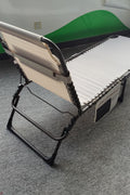 Beige Reclining Chaise Lounge Chair – Outdoor Setup
Foldable Sun Lounger with Adjustable Backrest – Side View
Patio Chaise Lounge Chair with Pillow – Front Angle
Folded Outdoor Lounger Chair – Storage-Friendly
Lightweight Recliner Chair for Garden or Balcony