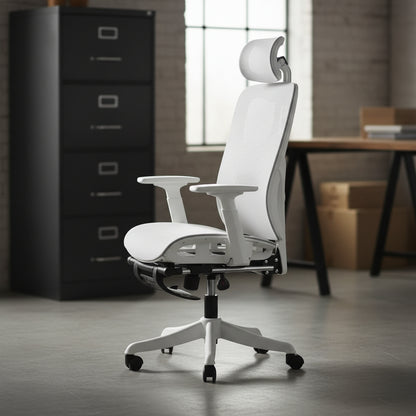 “Ergonomic mesh office gaming chair in black with lumbar support”

“Gray and white lumbar support office chair with wheels”

“Black and pink ergonomic chair with mesh backrest”

“Adjustable office chair for gaming and work with 360 swivel”

“Mesh back and padded seat office chair in black color”