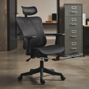 Ergonomic Lumbar Support Mesh Gaming Office Chair – Black, Gray/White, Pink Options