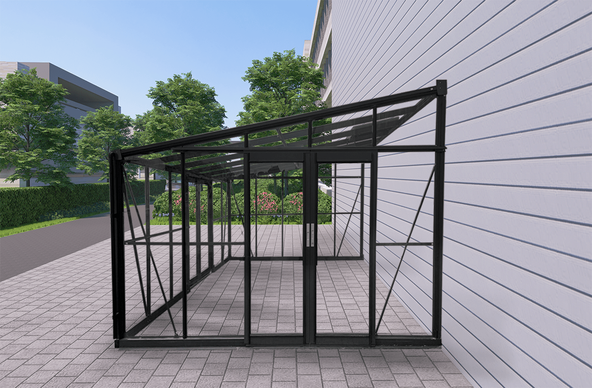 luxury tempered glass greenhouse in garden setting
aluminum-framed greenhouse with gabled roof
inside view of premium glass greenhouse
eco-friendly garden greenhouse with powder-coated frame
full-sunlight greenhouse for plants and vegetables