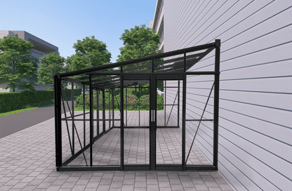 luxury tempered glass greenhouse in garden setting
aluminum-framed greenhouse with gabled roof
inside view of premium glass greenhouse
eco-friendly garden greenhouse with powder-coated frame
full-sunlight greenhouse for plants and vegetables