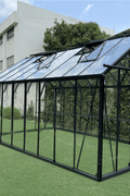 luxury tempered glass greenhouse in garden setting
aluminum-framed greenhouse with gabled roof
inside view of premium glass greenhouse
eco-friendly garden greenhouse with powder-coated frame
full-sunlight greenhouse for plants and vegetables