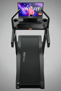 MS MAX folding treadmill side view with 21.5" display

Treadmill showing incline range and TFT screen

Foldable treadmill in compact storage position

High-speed treadmill with digital controls

Wide deck treadmill for joint support