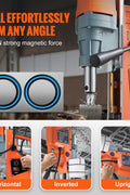 Heavy-duty magnetic drill press with 50mm capacity
1550W mag drill for industrial metalworking
Electric drill press with magnetic base and adjustable speed
Portable orange mag drill with 1550W motor
Metal fabrication drill with 50mm cutting capacity