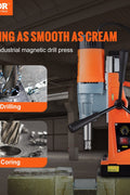 Heavy-duty magnetic drill press with 50mm capacity
1550W mag drill for industrial metalworking
Electric drill press with magnetic base and adjustable speed
Portable orange mag drill with 1550W motor
Metal fabrication drill with 50mm cutting capacity