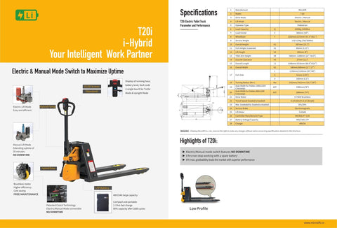 MANUAL & ELECTRIC HYBRID PALLET JACK 4400 LBS - Shop Equipment with | Sold by Uncle Wiener's Wholesale