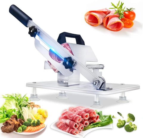 New Manual Meat Slicer & Cutter – Effortless Precision Slicing for Deli, Frozen Meat, and Veggies S1311 - with | Sold by Uncle Wiener's Wholesale