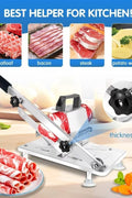 New Manual Meat Slicer & Cutter – Effortless Precision Slicing for Deli, Frozen Meat, and Veggies S1311 - with | Sold by Uncle Wiener's Wholesale