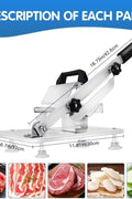 New Manual Meat Slicer & Cutter – Effortless Precision Slicing for Deli, Frozen Meat, and Veggies S1311 - with | Sold by Uncle Wiener's Wholesale