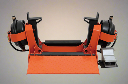 Heavy-duty manual floor jack for truck tires

ATG225 pneumatic low profile tire changer in workshop

Tire changer lift for tubeless truck tires 16 to 22.5 inches

Orange floor jack with semi-automatic function

Rolling tire lift jack for heavy-duty vehicles