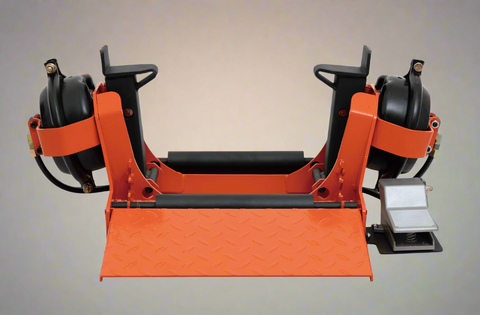 Heavy-duty manual floor jack for truck tires

ATG225 pneumatic low profile tire changer in workshop

Tire changer lift for tubeless truck tires 16 to 22.5 inches

Orange floor jack with semi-automatic function

Rolling tire lift jack for heavy-duty vehicles