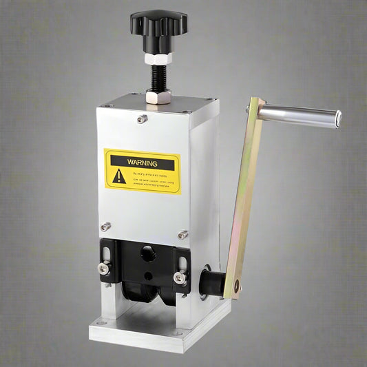 “Manual copper wire stripping machine – hand crank view”

“MWS25 wire stripper with included tools”

“Aluminum wire stripping tool for 1.5–25mm wires”

“Portable scrap wire stripper mounted on bench”