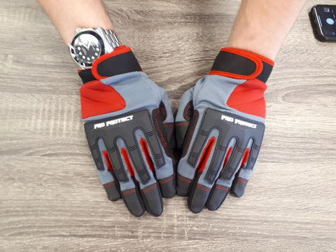New Mechanic Gloves with Knuckle Protection – Durable & Impact - Resistant Work Gloves - with XL | Sold by Uncle Wiener's Wholesale