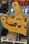 JSMP200 Mechanical Excavator Concrete Pulverizer – Yellow heavy-duty rock crusher attachment for 20–30 ton excavators