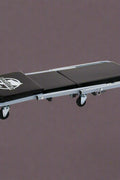 Mechanics creeper rolling cart with padded vinyl surface

Convertible garage seat and creeper with 6 caster wheels

Black auto repair creeper with metal frame and seat

S1066 rolling creeper seat in upright position for repairs