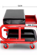 New Mechanic's Padded Creeper Work Stool with Drawer – Rolling Garage Seat with Storage & Casters S1246 - with | Sold by Uncle Wiener's Wholesale
