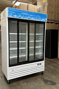 “Siebel G258BMF 2-door black commercial fridge with glass display”

“Interior of LED-lit commercial merchandiser refrigerator”

“Double door beverage cooler for retail and foodservice”

“Adjustable shelving in commercial fridge with aluminum interior”

“Refrigerator with wheels and top-mounted compressor”