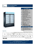 “Siebel G258BMF 2-door black commercial fridge with glass display”

“Interior of LED-lit commercial merchandiser refrigerator”

“Double door beverage cooler for retail and foodservice”

“Adjustable shelving in commercial fridge with aluminum interior”

“Refrigerator with wheels and top-mounted compressor”
