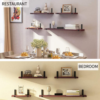 New Metal 4 - Piece Heavy Duty Shelf Bracket Set – Strong Wall Support 6210810 - with 8″ Heavy Duty Shelf Bracket | Sold by Uncle Wiener's Wholesale