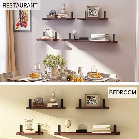 New Metal 4 - Piece Heavy Duty Shelf Bracket Set – Strong Wall Support 6210810 - with 8″ Heavy Duty Shelf Bracket | Sold by Uncle Wiener's Wholesale