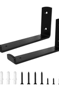 New Metal 4 - Piece Heavy Duty Shelf Bracket Set – Strong Wall Support 6210810 - with 8″ Heavy Duty Shelf Bracket | Sold by Uncle Wiener's Wholesale